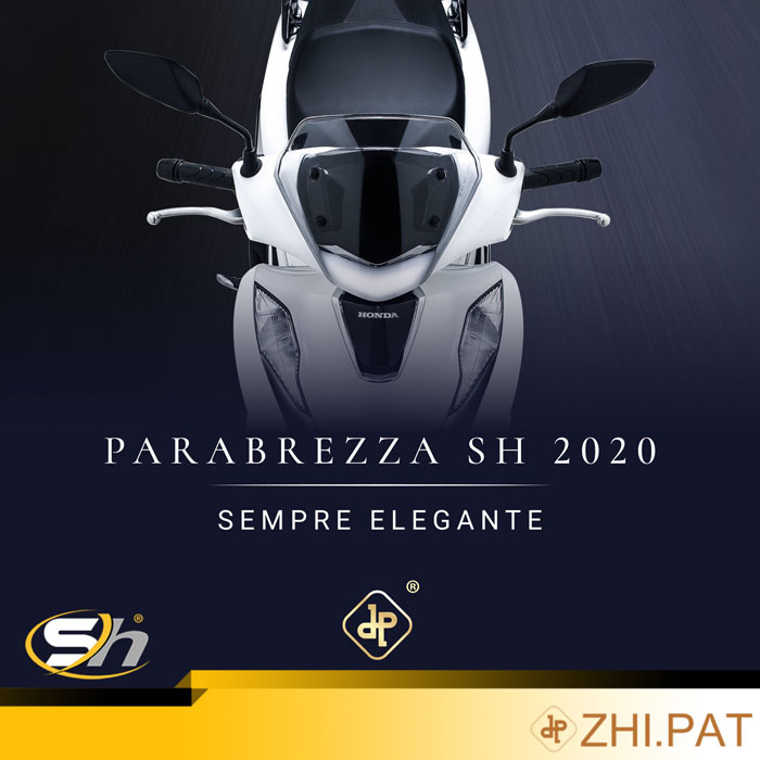 Kính chắn gió chính hãng ZHIPAT gắn cho SH 2020 (PARABREZZE SH 2020) 9
