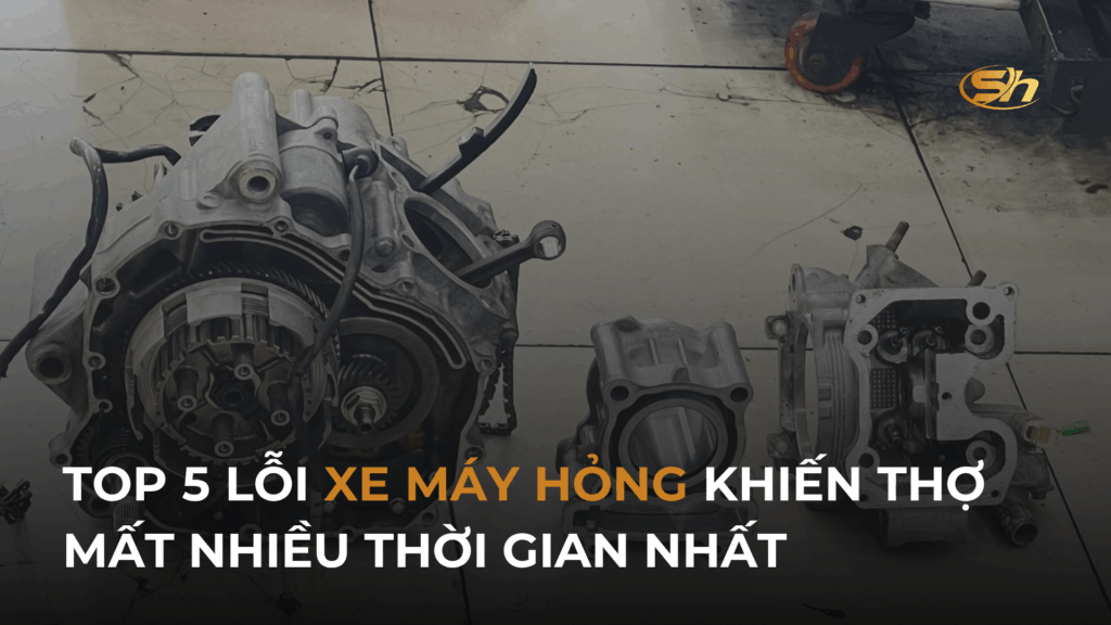 TOP 5 LỖI XE MÁY HỎNG KHIẾN THỢ MẤT NHIỀU THỜI GIAN NHẤT 1
